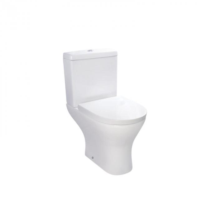 Projeto nivelado duplo 1 do banheiro do toalete sem aro alongado cerâmico 3L 6L da altura do conforto