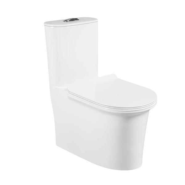 Armadilha anti-bacteriana Siphonic de S um botão de nivelamento 1 do Wc da parte