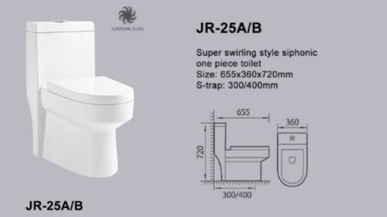 CE cerâmico branco de roda super do armário de água de 1 parte do estilo certificado