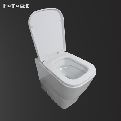 O resplendor duplo abotoa o toalete moderno de volta à parede P prende a largura do WC 350mm