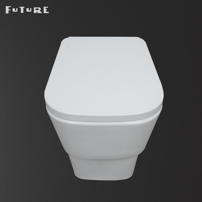 O resplendor duplo abotoa o toalete moderno de volta à parede P prende a largura do WC 350mm