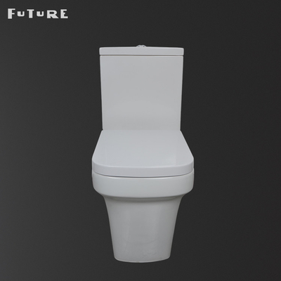 Gravidade que nivela o WC acoplado próximo do armário de água