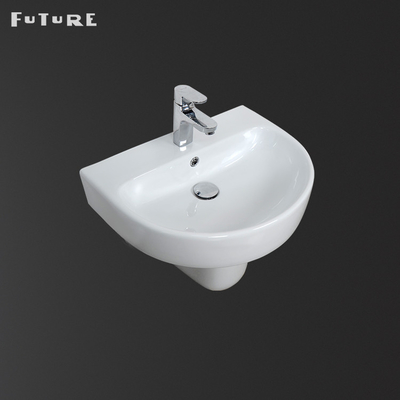 Economia alta oval do espaço da bacia de suporte 41cm do banheiro da resistência de corrosão