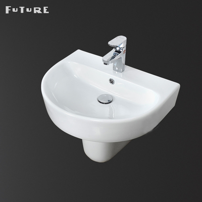 Economia alta oval do espaço da bacia de suporte 41cm do banheiro da resistência de corrosão