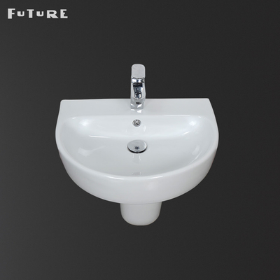 Economia alta oval do espaço da bacia de suporte 41cm do banheiro da resistência de corrosão