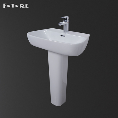 Dissipador 610mm largo moderno da bacia de suporte do banheiro para as mãos de lavagem antiferrugem