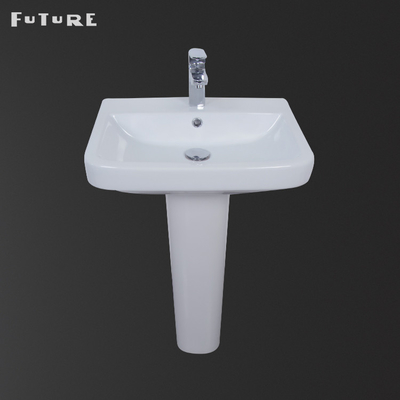 Bacia de mão branca moderna 550mm da lavagem do suporte um dissipador do suporte do furo