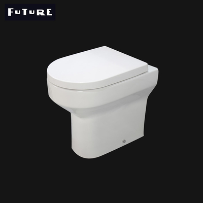 Padrão ideal futuro sem aro de volta ao toalete da parede
