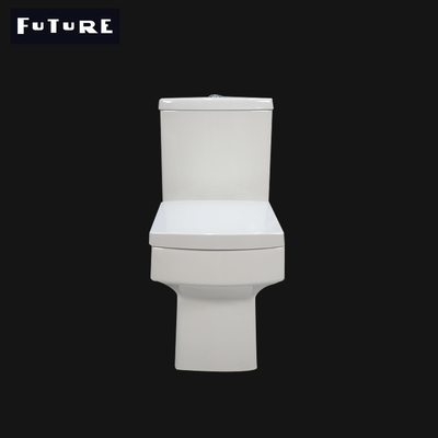WC nivelado duplo curto do toalete 460mm da projeção do quadrado de baixo nível de ruído