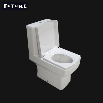 WC nivelado duplo curto do toalete 460mm da projeção do quadrado de baixo nível de ruído