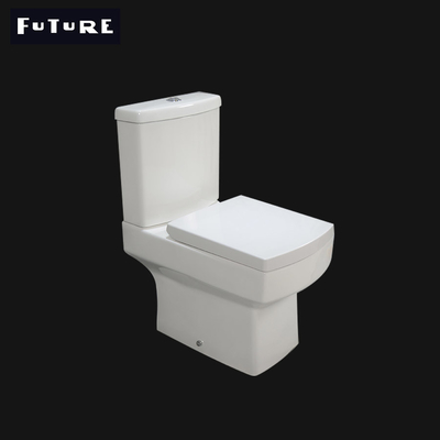 WC nivelado duplo curto do toalete 460mm da projeção do quadrado de baixo nível de ruído