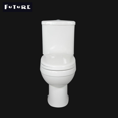 Do banheiro largo cerâmico do WC 380mm do toalete do banheiro do UPC mercadorias sanitários acoplados fim