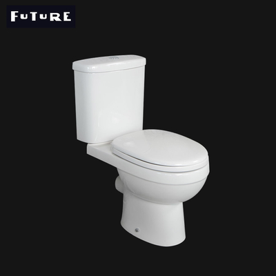 Do banheiro largo cerâmico do WC 380mm do toalete do banheiro do UPC mercadorias sanitários acoplados fim
