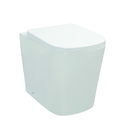 Um WC cerâmico vitrificado liso do toalete da parte com nivelamento eficiente próximo macio de Seat