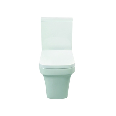 Toalete acoplado próximo branco FUTURO do vestiário com o cerâmico vitrificado liso