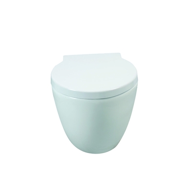 O círculo lustrou a parede prolongada cerâmica Hung Wc For Bathroom de Seat