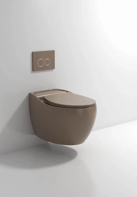 Desinfecção compacta vitrificada lisa de Hung Toilet Gravity Flushing Auto da parede
