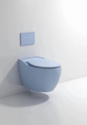 Desinfecção compacta vitrificada lisa de Hung Toilet Gravity Flushing Auto da parede