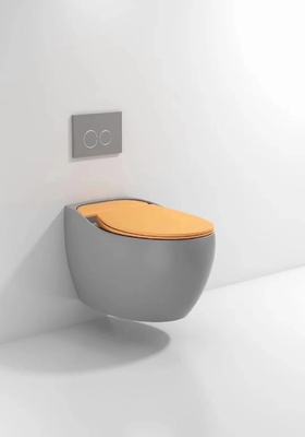 Desinfecção compacta vitrificada lisa de Hung Toilet Gravity Flushing Auto da parede