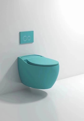 Desinfecção compacta vitrificada lisa de Hung Toilet Gravity Flushing Auto da parede
