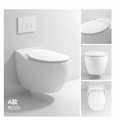 Desinfecção compacta vitrificada lisa de Hung Toilet Gravity Flushing Auto da parede