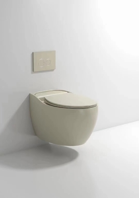 Desinfecção compacta vitrificada lisa de Hung Toilet Gravity Flushing Auto da parede