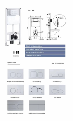 Desinfecção compacta vitrificada lisa de Hung Toilet Gravity Flushing Auto da parede