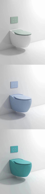 Desinfecção compacta vitrificada lisa de Hung Toilet Gravity Flushing Auto da parede