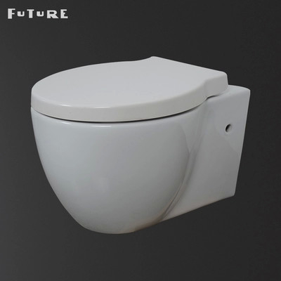 parede larga Hung Toilet Floating Toilet Bowl de 380mm com armadilha Eco de P amigável