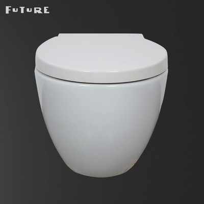 parede larga Hung Toilet Floating Toilet Bowl de 380mm com armadilha Eco de P amigável
