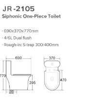 Siphonic alongado um risco filipino cerâmico de Watercloset do armário de água da parte resistente