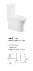 Bacia filipino anti-bacteriana Siphonic de Watercloset um toalete da parte com armadilha de S