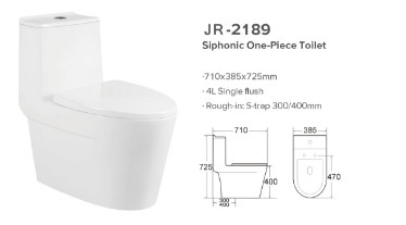Economia Siphonic da água um nivelamento cerâmico da gravidade do armário de água do toalete da parte