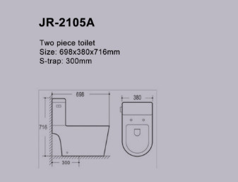 O UPC Siphonic habilitado um mudo do armário de água da parte estabiliza Watercloset filipino