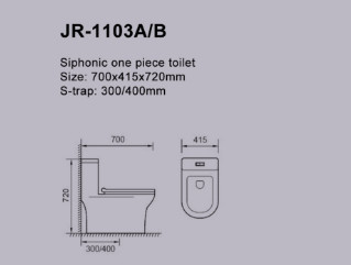 Limpeza de auto Siphonic uma bacia alongada cerâmica do armário de água da parte