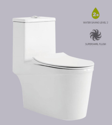 O CE adicional do resplendor de Superswirl da armadilha de Eddy Siphonic Commode With S certificou