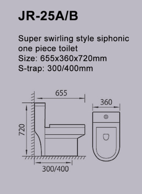 Conservação de água nivelada Watercloset filipino do armário de água de Superswirl Siphonic ISO9001