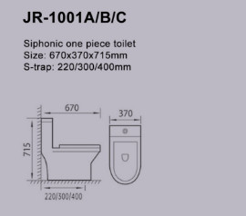 Um sifão econômico do armário de água da parte que nivela produtos de Sanitaryware