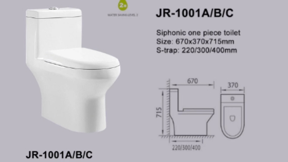 Um sifão econômico do armário de água da parte que nivela produtos de Sanitaryware