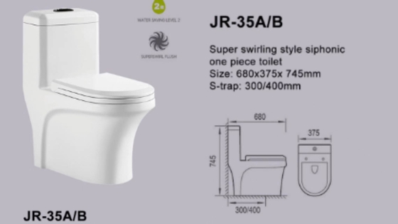 Água que salvar o um sifão econômico Jet Water Closet da parte 680*375*745mm